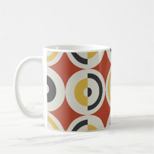 Nahtloses geometrisches farbenfrohes Kreismuster Kaffeetasse