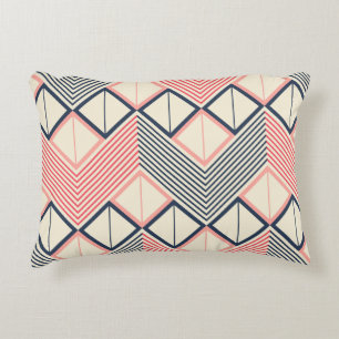 Nahtloses geometrisches Muster der horizontalen Zi Dekokissen