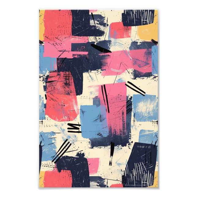 Nahtloses geometrisches Muster Fotodruck (Vorne)