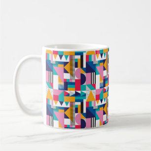 Nahtloses geometrisches Muster in modernem abstrak Kaffeetasse