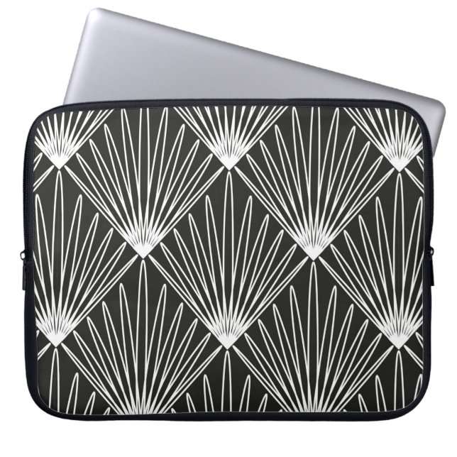 Nahtloses geometrisches Muster Laptopschutzhülle (Vorderseite)