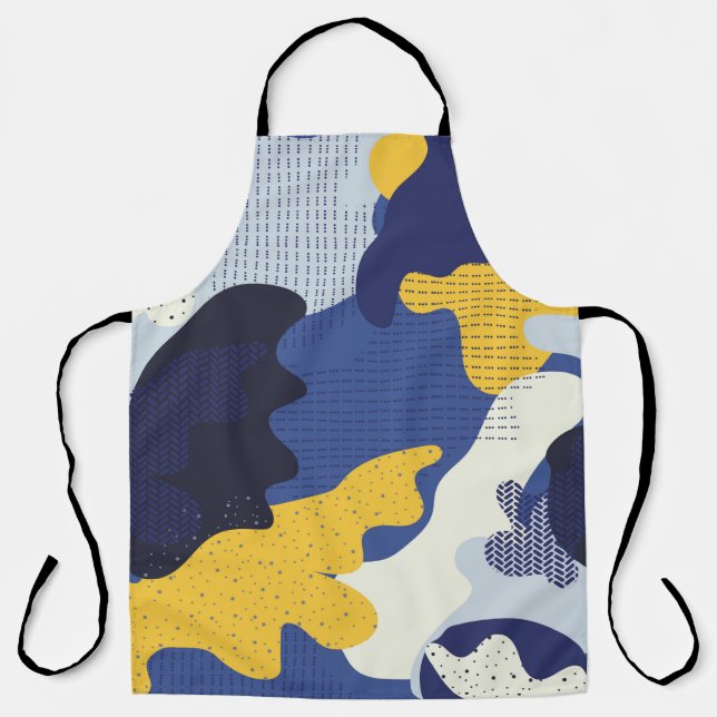 Nahtloses geometrisches Muster mit abstrakter Camo Schürze (Vorderseite)
