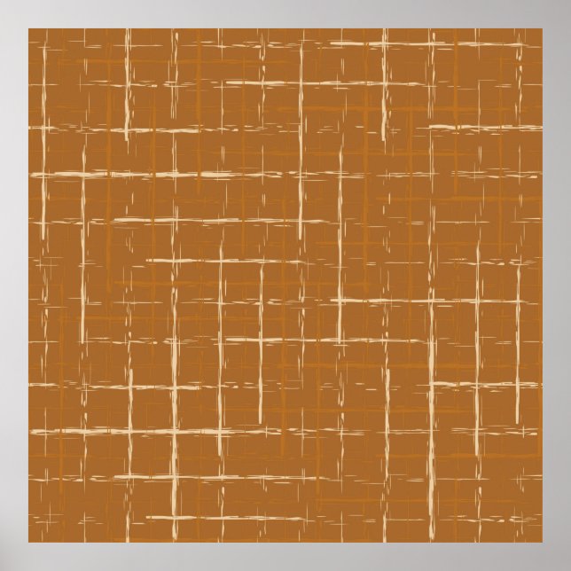 Nahtloses geometrisches Muster mit abstrakter Pins Poster (Vorne)