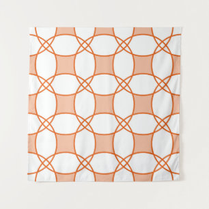 Nahtloses geometrisches Muster mit Kreisen Wandteppich