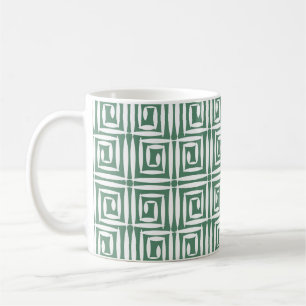 Nahtloses geometrisches Muster mit Polygone Kaffeetasse