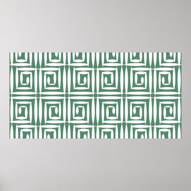 Nahtloses geometrisches Muster mit Polygone Poster (Vorne)