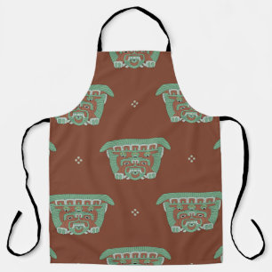 Nahtloses geometrisches Muster mit Stammesmotiven. Schürze