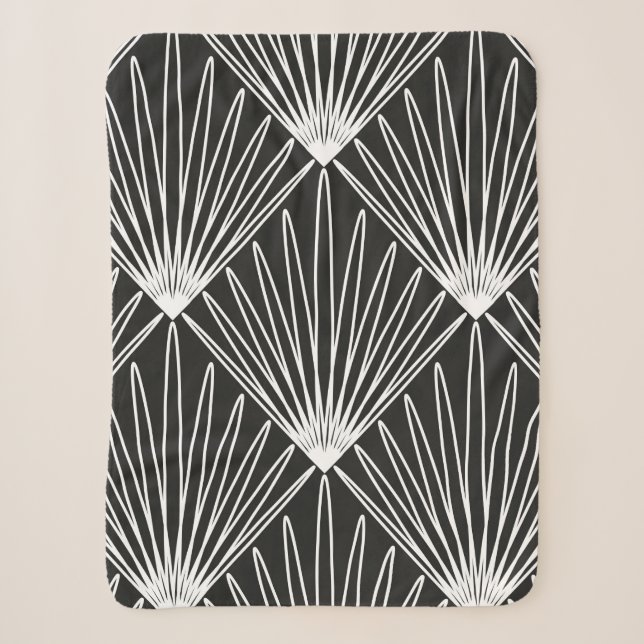 Nahtloses geometrisches Muster Sherpadecke (Vorderseite)