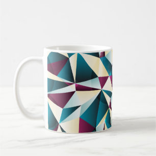 Nahtloses geometrisches Muster. Vintage Abbildung Kaffeetasse