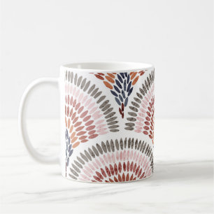 Nahtloses gewelltes Muster. Seigaiha Design in pol Kaffeetasse