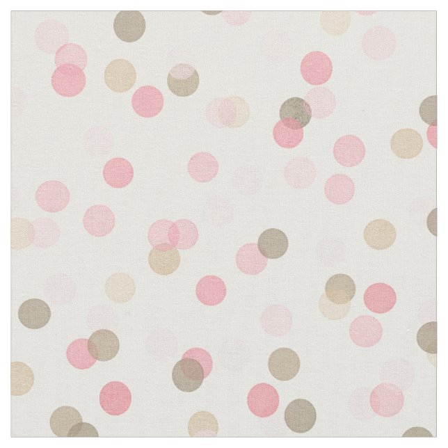 Nahtloses Girly Rosa u. BrownConfetti Stoff (Nahaufnahme)