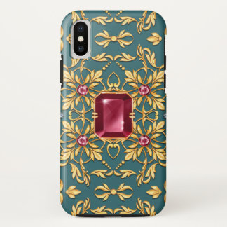 Nahtloses goldenes Muster mit Ruby Case-Mate iPhone Hülle