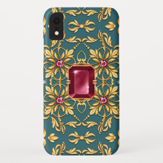 Nahtloses goldenes Muster mit Ruby Case-Mate iPhone Hülle