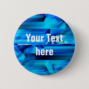 Nahtloses Grafikdesign - blau, schwarz I Button