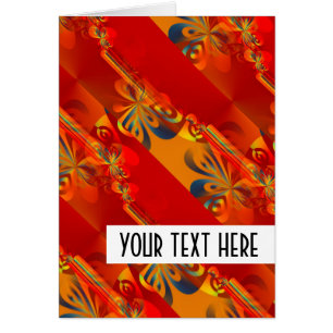 Nahtloses Grafikdesign - Rot orange I