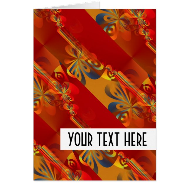 Nahtloses Grafikdesign - Rot orange I (Vorne)