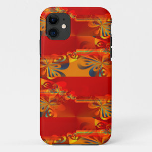 Nahtloses Grafikdesign - Rot orange I Case-Mate iPhone Hülle