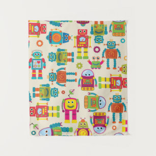 Nahtloses, haltbares Hintergrundmuster mit Niedlic Wandteppich