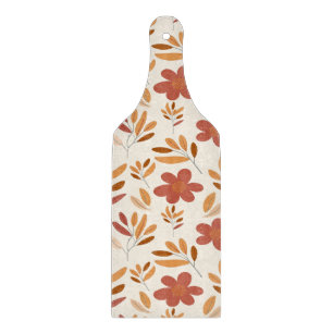 Nahtloses Herbst Herbst-Blumenmuster Schneidebrett