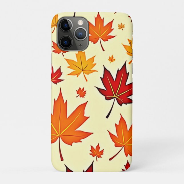 Nahtloses Herbstlaub-Design Case-Mate iPhone Hülle (Rückseite)