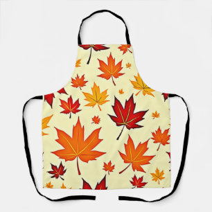 Nahtloses Herbstlaub-Design Schürze