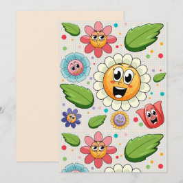 Nahtloses Hintergrunddesign mit bunten Blume Einladung