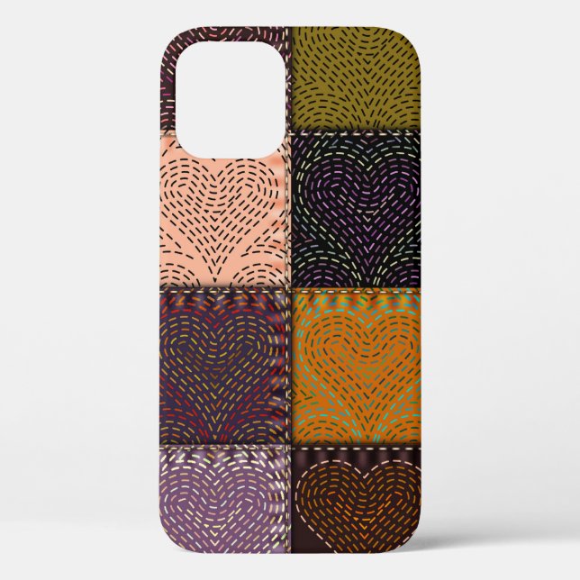Nahtloses Hintergrundmuster. Das Patchwork mit mir Case-Mate iPhone Hülle (Rückseite)