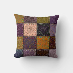 Nahtloses Hintergrundmuster. Das Patchwork mit mir Kissen