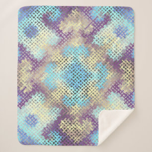 Nahtloses Hintergrundmuster. Nachahmung einer Text Sherpadecke