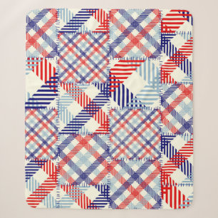 Nahtloses Hintergrundmuster. Patchworkmuster Sherpadecke