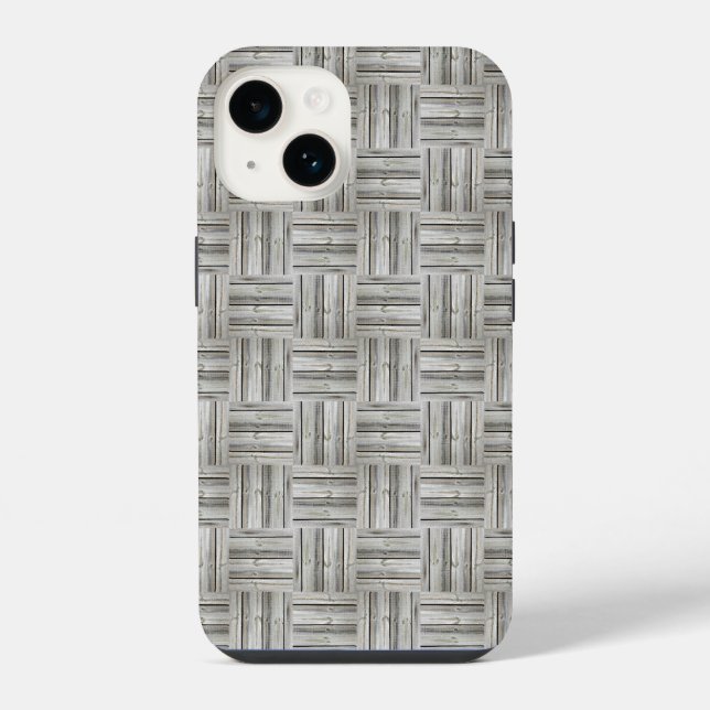 Nahtloses Holz Muster iPhone Hülle (Rückseite)