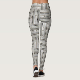 Nahtloses Holzmuster Leggings