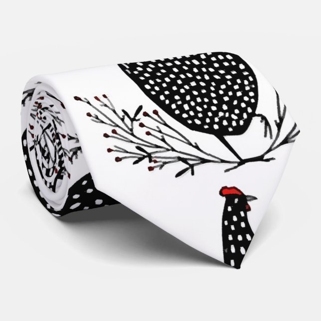 Nahtloses Hühnermuster Krawatte (Gerollt)