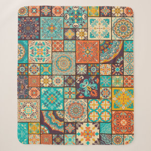 Nahtloses islamisches, arabisches Fliesenmuster. Sherpadecke