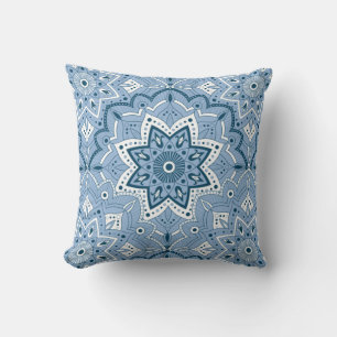 Nahtloses islamisches Blau Kissen