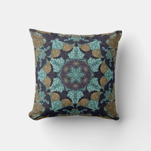 Nahtloses Kaleidoskop-Mosaik-Ornament afrikanische Kissen
