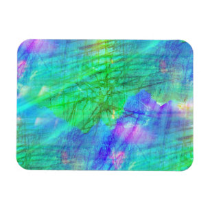 nahtloses Kunsthintergrund-Aquarellblau, grün Magnet