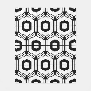 Nahtloses Kunstmuster. Geometrischer Vintage-Hinte Fleecedecke