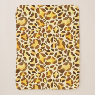Nahtloses Leopardenmuster Sherpadecke