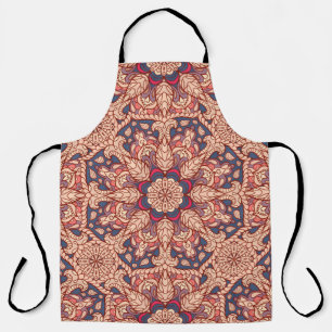 Nahtloses Mandala-Muster. Vintages Dekorelement Schürze