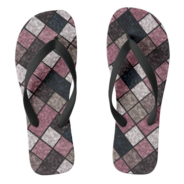 Nahtloses Marmorsteinfliesen-Retro Flip Flops (Fußbett)