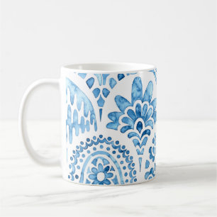 Nahtloses marokkanisches Muster. Wellige Vintage-K Kaffeetasse