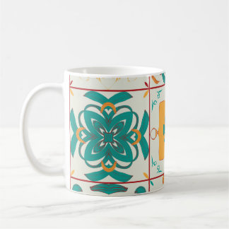 Nahtloses Muster aus 9 arabischen tilesabstract,a Kaffeetasse