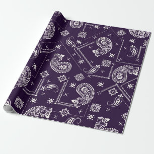 Nahtloses Muster basierend auf Zierpaisley Bandana Geschenkpapier