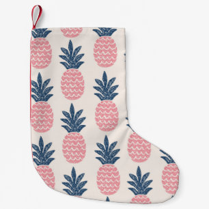 Nahtloses Muster bei Ananas Kleiner Weihnachtsstrumpf