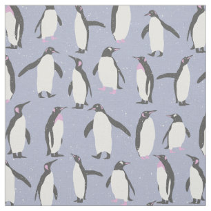 Nahtloses Muster der Winter-Pinguine + Ihre Ideen Stoff