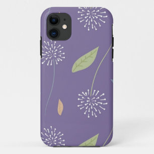 Nahtloses Muster, floraler Hintergrund, lila Hinte Case-Mate iPhone Hülle