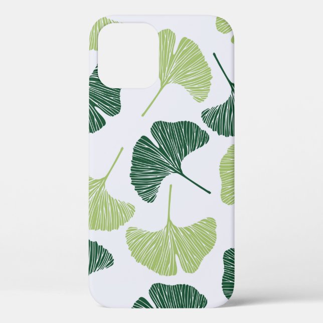 Nahtloses Muster Green Ginkgo Biloba  Case-Mate iPhone Hülle (Rückseite)