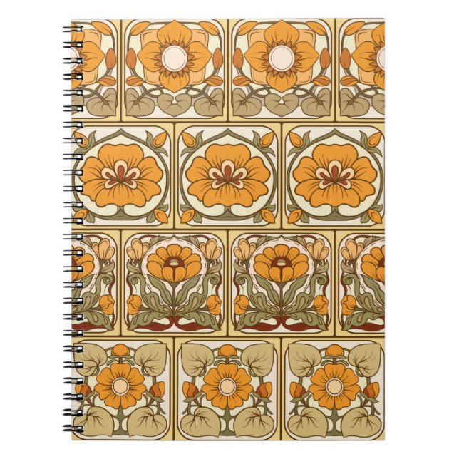 Nahtloses Muster, Hintergrund mit dekorativem Desi Notizblock (Vorderseite)