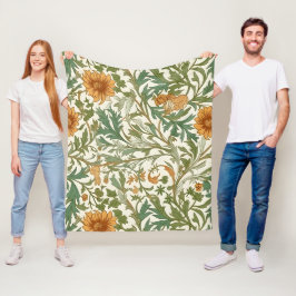 Nahtloses Muster im Arts and Crafts-Stil Fleecedecke